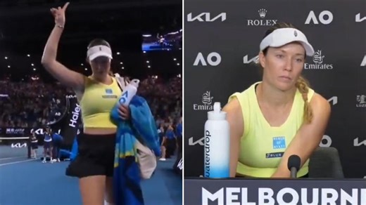 Danielle Collins booed off the court after Australian Open loss