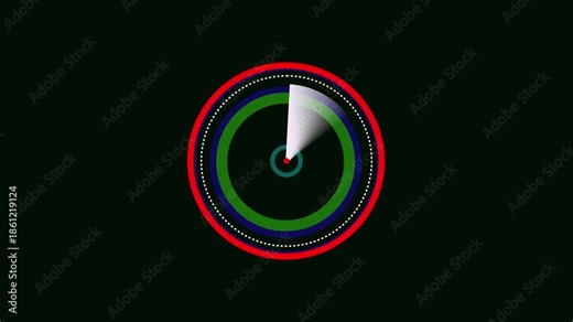 radar screen animation futuristic interface digital H U D scan target detection loop. Animated radar interface glowing technology scan targeting system seamless motion graphics.