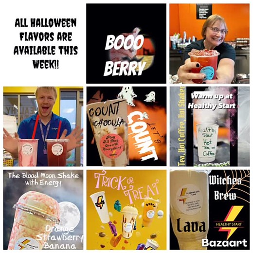 Wait…What?! ALL the Halloween flavors are available this week!! #healthystart | Healthy Start