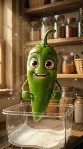 Green Chillies Fresh Ga Ela Unchali? | Easy Kitchen Tip #KitchenTipsTelugu #VegetableStorageTips