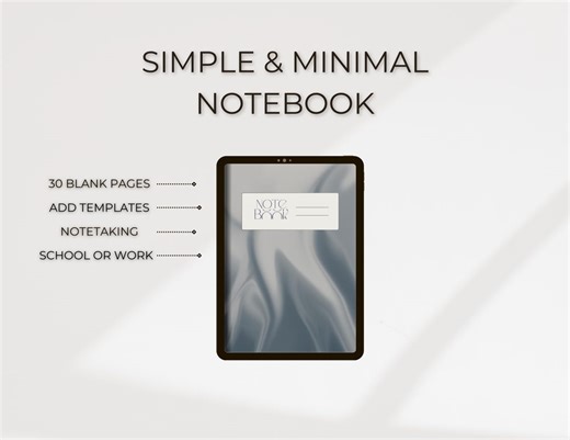 Basic digitales Journal, iPad, Goodnotes, Notability, Schule, Planung, Journaling - Etsy.de