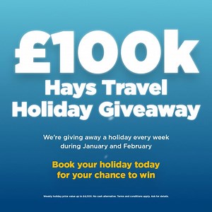 177 reactions · 13 shares |  £100,000 Hays Travel Holiday Giveaway  In January & February, we're giving away £100k worth of prizes in the Hays Travel Holiday Giveaway! EVERY WEEK we're giving YOU the chance to WIN back the cost of your dream holiday when you book with us!  Do you have your 2025 dream holiday destination in mind? 樂 Let us know  Terms & conditions apply. #Win #Competition #Giveaway | Hays Travel | Facebook