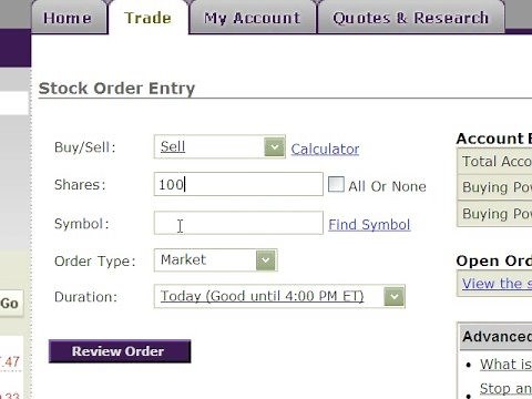 Basic Stock Trading Lessons - "Sell Limit" Order