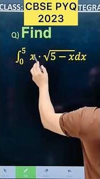 Q) Integration ∫ ( 0 to 5 ) x √(5-x) dx #class12 #cbse #maths ##maths #integration #cbse2026