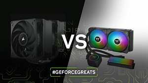 When you're building a PC: a) Air Cooling ❄️ or b) AIO? 🌊 #GeForceGreats | NVIDIA GeForce