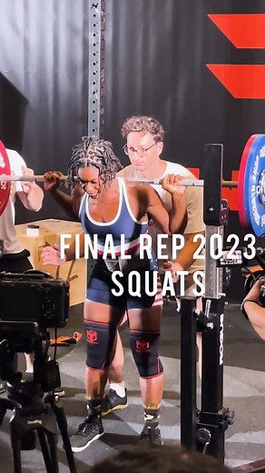 MY SQUATS FROM @final_rep First squat competition🦿🔥 I was most uncertain about this exercise. In training I was consistently hammering my legs but in ~ 3 months I went from 0 to 265lbs/120.2kg. Somehow I was able to beat my PR by 16lbs/7.3kg! 😳😳 Super proud of this achievement!! 🙌🏾 My attempts: 1st: 117.5Kg — 260lbs✅ 2nd: 122.5Kg — 270lbs ✅ 3rd: 127.5Kg — 281lbs ✅ PR ————————— #finalrep #competition #streetlifting #strongwomen #girlsThatMuscleUp #QueenOfGainz | Queen Of Gainz