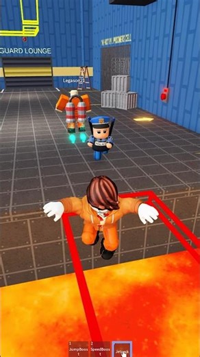 Roblox POLICE JR 2 PLAYER ESCAPE PRISON! 🥶 #roblox #shorts