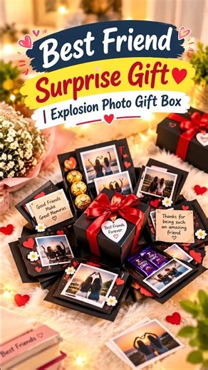 Best Friend Surprise Gift❤️ | Explosion Photo Gift Box | Best Gift for Bestie| বান্ধবী #shorts #gift
