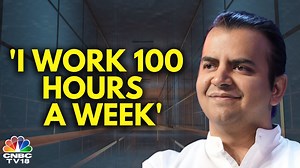 'We have worked 100 hours a week for 4 years to build Ola Electric to this scale so fast', says #OLAElectric founder Bhavish Aggarwal as the company debuts on the bourses. #Ola #EV #ElectricVehicle #IPO #StockMarket | CNBC-TV18