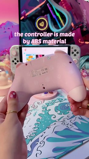 Pink Paw Pro Controller – Nintendo Switch Funlab Official