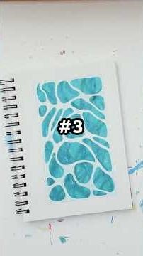 Relaxing Art Journaling Idea with Tempera Paint Sticks #mixedmedia #dailyart #easyart