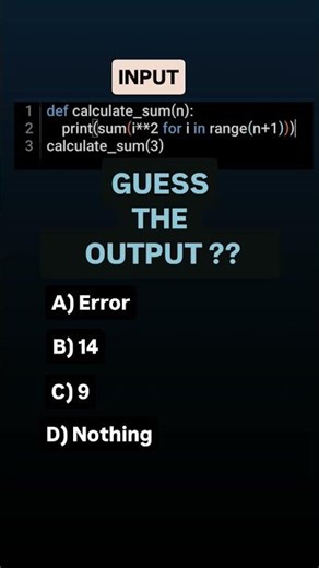 Guess the Output 🐍 #shorts #trending #viral #python #programming #coding #shortvideo #coding #code