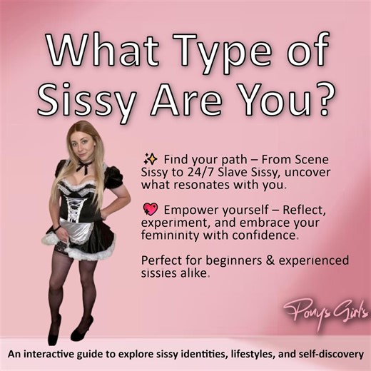 What Type of Sissy Are You? – Interactive Guide to Sissy Identities, Self-discovery & Lifestyle Exploration - Etsy
