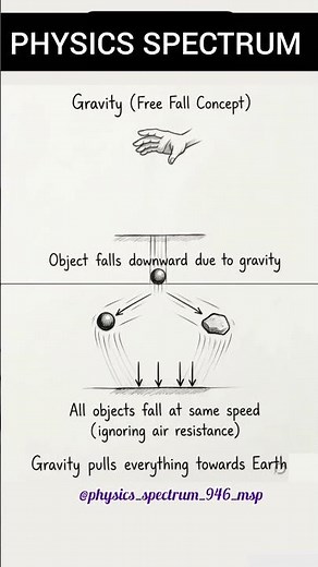 Gravity & Free Fall Explained || Why Objects Fall Down? #neet2026 #cuet2026 #gravity