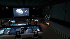 Futuristic science fiction command center V2.