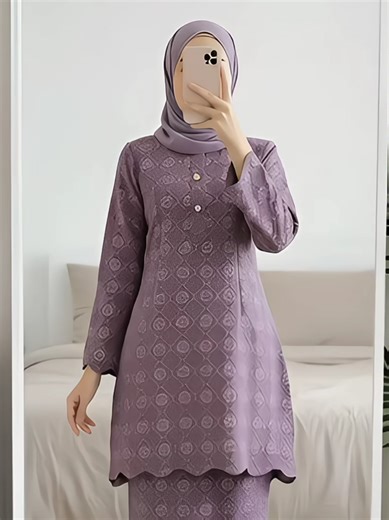 Kurung Velora in Lavender: A Beautiful Raya Outfit