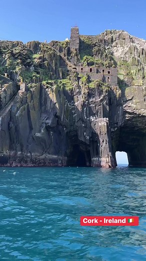 Add it to the list😍❤️🤍 “Bull Rock, Beara - Portal to the Otherworld. According to ancient Irish mythology, the tunnel under which the sea at Bull Rock passes was thought by the Milesians (the first people to land here thousand of years ago) to be a gateway or portal to the Otherworld. It was believed the souls of the dead travelled through here, departing west over the sea towards the setting sun. 💙✨📍Bull Rock, Off the Beara Peninsula. “.📸 & caption by👉 IG:irishpix 👏☘️👏 #cork_daily #reel