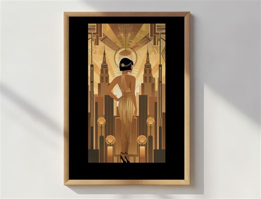 Art Deco Woman Poster: 1920s Style Print (digital Download) - Etsy