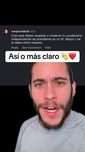 Yo le doy respeto a quien respeto merece 👏❤️