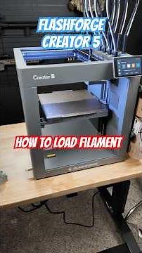 How to load filament on the Flashforge Creator 5 #flashforge #3dprinting ‪@flashforge3d‬