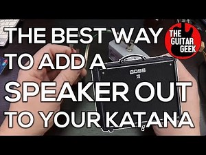 How to add an external speaker to your katana 100 into an external speaker (works on any combo amp)