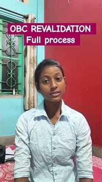 OBC revalidation full process😊 #obcrevalidation #obcncl #obc
