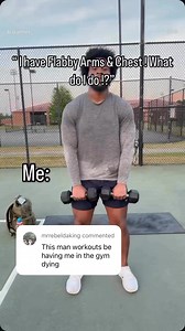 334K views · 4.2K reactions | If you have flabby arms and want to tone them up easily, grab a light set of dumbbells. Set a timer for 1 minute and do as many reps as possible during that minute. Move on to the next two movements, and aim for 2-4 sets in total. Combine this with an overall healthy diet for the best results!#armworkout #upperbody #workmotovation | Brandon Palmer | Facebook