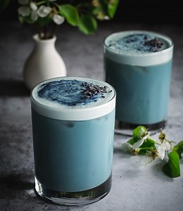 Butterfly Pea Flower Iced Latte