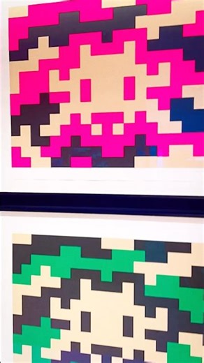 レトロゲームを思わせるピクセルアート！ 新宿伊勢丹の展示 #invader #インベーダー #レトロゲーム