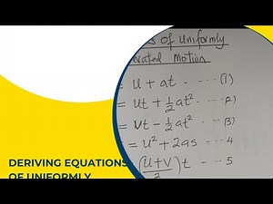 Deriving the equations of uniformly accelerated motion.