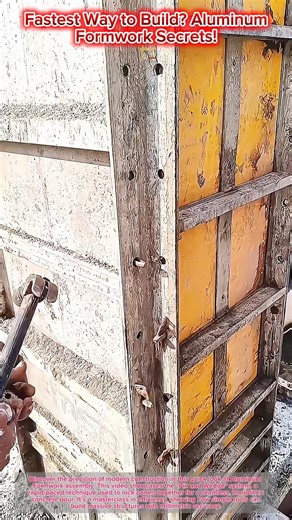Fastest Way to Build? 🏗️ Aluminum Formwork Secrets! #construction