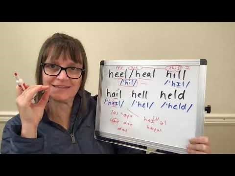 Free American Accent Training: How to Pronounce heal, heel, hill, hail, hell, held, and more