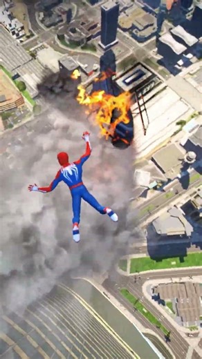 SPIDERMAN CRAZY JUMPS /FALLS #215 (GTA 5 Spider-Man Fails)