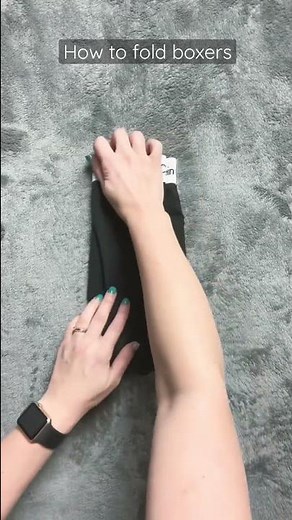 How to fold boxers