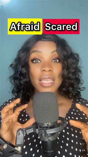 Afraid vs Scared. Meaning in English #englishlanguage