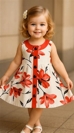 4 year baby one piece dress cutting #fashion #frock #dressdesighn