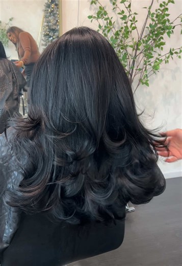 The most beautiful layers #fyp #layers #butterflyhaircut #lahairstylist #layerhaircut