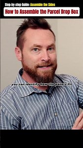 How to assemble the sides of package delivery box? #feliluke #packagedelivery #smartbox