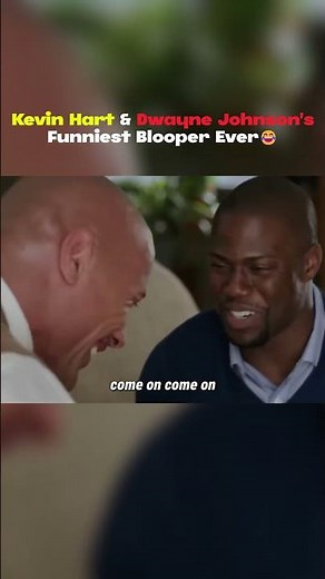 Kevin Hart & Dwayne Johnson Funniest Blooper 😂