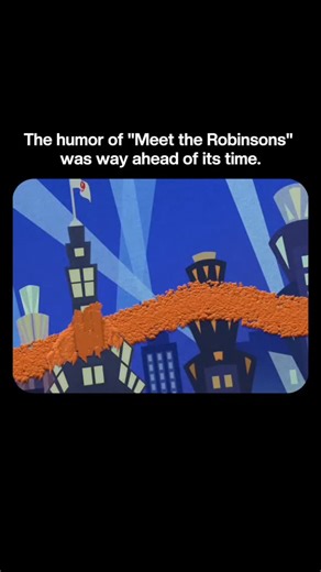 @animation.is.cinema on Instagram: "Meet the Robinsons (2007) is a Disney animated sci-fi comedy about orphan inventor Lewis, whose world changes when time-traveling Wilbur Robinson takes him to the future to meet his eccentric, loving family, all while they chase the villainous Bowler Hat Guy, exploring themes of family, perseverance, and "keep moving forward," based on William Joyce's book A Day with Wilbur Robinson, notable for its quirky characters and first use of the modern Disney Animatio