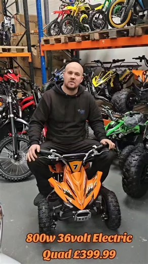 800w 36volt Electric Quad Bike, 3 speed setting, top speed 15mph. £399.99 Visit www.ariabikes.com #quadbike #atv #quads | Aria Bikes