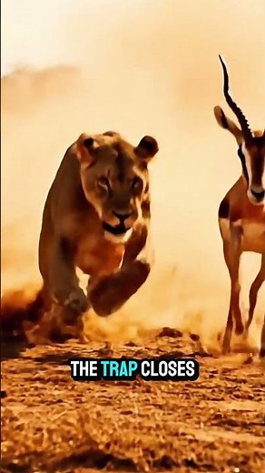 Calculated Kill! 🐾 Lioness Intercepts Fleeing Prey