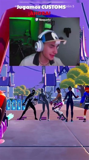 Dance battle on the new Noqueto map 🕺🎶 #fortnite #dances #battle #community #gaming