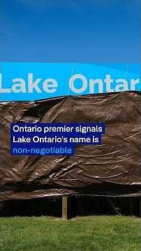Canada unveils "Lake Ontario now and always" sign | DW News
