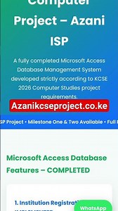 azani internet service provider kcse computer project 2026