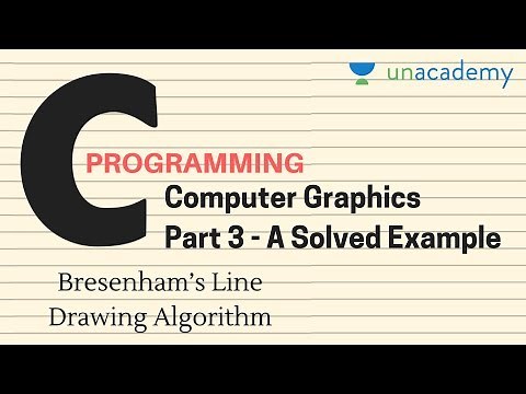 Bresenham's Line Drawing Algorithm in Computer Graphics- Part 3 - A Solved Example
