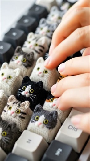 Unbelievable Cat Keyboard! Do They Really MEOW? Find out NOW! | Cool Tech Gadgets 2024 #Shorts