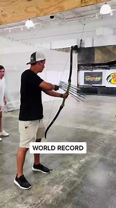 Can’t believe this happened lol #trickshot #worldrecord #dudeperfect #archery | Dude Perfect