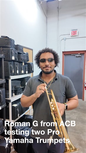 5.1K views · 72 reactions | Roman G from ACB testing two Yamaha Trumpets for sale at ACB (Miyashiro and 850GS) #shorts #acb #trumpet #austincustombrass https://www.austincustombrass.biz/brands/Yamaha.html | Austin Custom Brass | Facebook
