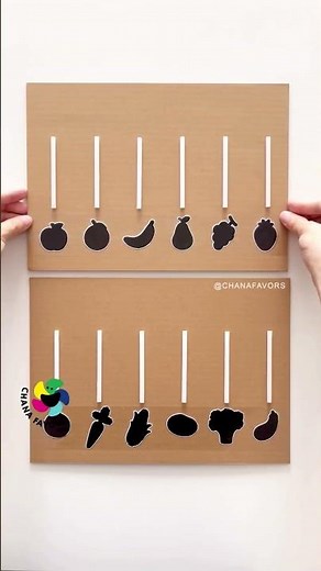 Kids Activity 🧩 | Fruit & Veggie Match #printables #chanafavors #kidsactivities #earlylearning